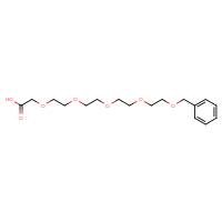 Chemical structure of 1-phenyl-2,5,8,11,14-pentaoxahexadecan-16-oic acid - CSSB00138413126