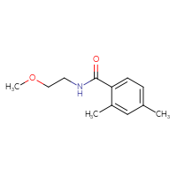 Chemical structure of N-(2-methoxyethyl)-2,4-dimethylbenzamide - CSSB00026414131