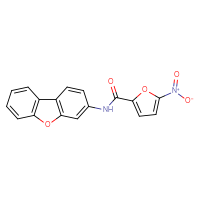 Chemical structure of 5-nitro-N-{8-oxatricyclo[7.4.0.0²,⁷]trideca-1(9),2(7),3,5,10,12-hexaen-5-yl}furan-2-carboxamide - CSSB00047700873