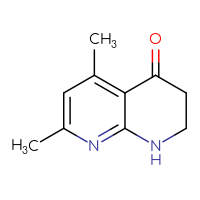 Chemical structure of 5,7-dimethyl-1,2,3,4-tetrahydro-1,8-naphthyridin-4-one - CSSB00009855547