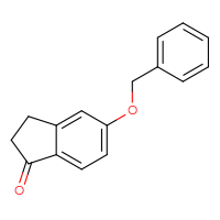 Chemical structure of 5-(benzyloxy)-2,3-dihydro-1H-inden-1-one - CSSB00012339693