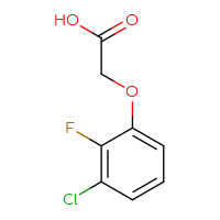 Chemical structure of 2-(3-chloro-2-fluorophenoxy)acetic acid - CSSB00012771989