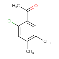 Chemical structure of 1-(2-chloro-4,5-dimethylphenyl)ethan-1-one - CSSB00000692650