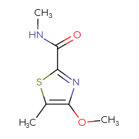 Chemical structure of 4-methoxy-N,5-dimethyl-1,3-thiazole-2-carboxamide - CSSB06983635346