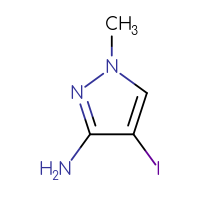 Chemical structure of 4-iodo-1-methyl-1H-pyrazol-3-amine - CSSB00010776223