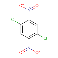 Chemical structure of 1,4-dichloro-2,5-dinitrobenzene - CSSB00102574821