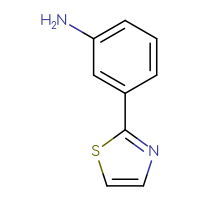 Chemical structure of 3-(1,3-thiazol-2-yl)aniline - CSSB00000741906