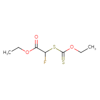 Chemical structure of ethyl 2-[(ethoxymethanethioyl)sulfanyl]-2-fluoroacetate - CSSB00000723138
