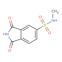 Chemical structure of N-methyl-1,3-dioxo-2,3-dihydro-1H-isoindole-5-sulfonamide - CSSB00005798188