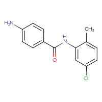 Chemical structure of 4-amino-N-(5-chloro-2-methylphenyl)benzamide - CSSB00000500769
