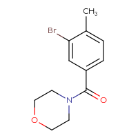 Chemical structure of 4-(3-bromo-4-methylbenzoyl)morpholine - CSSB00000186406