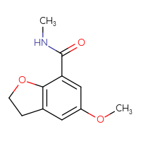 Chemical structure of 5-methoxy-N-methyl-2,3-dihydro-1-benzofuran-7-carboxamide - CSSB01150689395