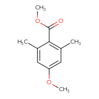 Chemical structure of methyl 4-methoxy-2,6-dimethylbenzoate - CSSB00009854094