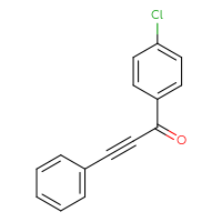 Chemical structure of 1-(4-chlorophenyl)-3-phenylprop-2-yn-1-one - CSSB00020506745