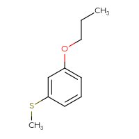 Chemical structure of 1-(methylsulfanyl)-3-propoxybenzene - CSSB00010368030