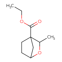 Chemical structure of ethyl 3-methyl-2-oxabicyclo[2.2.1]heptane-4-carboxylate - CSSB06789638990