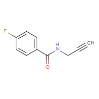 Chemical structure of 4-fluoro-N-(prop-2-yn-1-yl)benzamide - CSSB00000175892