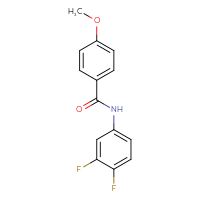 Chemical structure of N-(3,4-difluorophenyl)-4-methoxybenzamide - CSSB00028011189