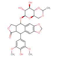 Chemical structure of 16-{[(4aR,6R,7R,8R,8aS)-7,8-dihydroxy-2-methyl-hexahydro-2H-pyrano[3,2-d][1,3]dioxin-6-yl]oxy}-10-(4-hydroxy-3,5-dimethoxyphenyl)-4,6,13-trioxatetracyclo[7.7.0.0³,⁷.0¹¹,¹⁵]hexadeca-1,3(7),8-trien-12-one - CSSB02531767576
