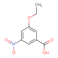 Chemical structure of 3-ethoxy-5-nitrobenzoic acid - CSSB00010070834