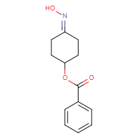 Chemical structure of 4-(hydroxyimino)cyclohexyl benzoate - CSSB00102627176