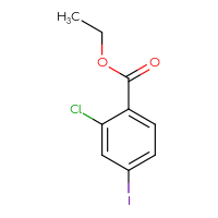 Chemical structure of ethyl 2-chloro-4-iodobenzoate - CSSB00000060723