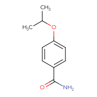 Chemical structure of 4-(propan-2-yloxy)benzamide - CSSB00000162262