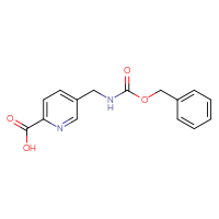 Chemical structure of 5-({[(benzyloxy)carbonyl]amino}methyl)pyridine-2-carboxylic acid - CSSB00012859922