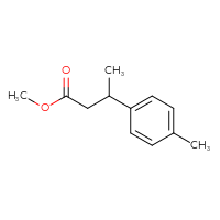 Chemical structure of methyl 3-(4-methylphenyl)butanoate - CSSB00009874018