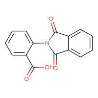 Chemical structure of 2-(1,3-dioxo-2,3-dihydro-1H-isoindol-2-yl)benzoic acid - CSSB00015245105