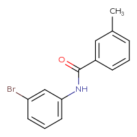 Chemical structure of N-(3-bromophenyl)-3-methylbenzamide - CSSB00000249721