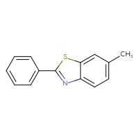 Chemical structure of 6-methyl-2-phenyl-1,3-benzothiazole - CSSB00009993981