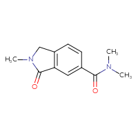 Chemical structure of N,N,2-trimethyl-3-oxo-2,3-dihydro-1H-isoindole-5-carboxamide - CSSB21043405583