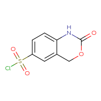 Chemical structure of 2-oxo-2,4-dihydro-1H-3,1-benzoxazine-6-sulfonyl chloride - CSSB00021457868