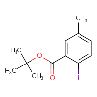 Chemical structure of tert-butyl 2-iodo-5-methylbenzoate - CSSB02496850243