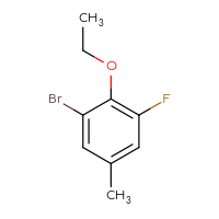 Chemical structure of 1-bromo-2-ethoxy-3-fluoro-5-methylbenzene - CSSB00135217657