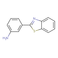 Chemical structure of 3-(1,3-benzothiazol-2-yl)aniline - CSSB00000261843