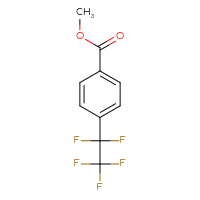 Chemical structure of methyl 4-(1,1,2,2,2-pentafluoroethyl)benzoate - CSSB00132304862