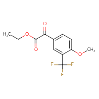 Chemical structure of ethyl 2-[4-methoxy-3-(trifluoromethyl)phenyl]-2-oxoacetate - CSSB00103157717