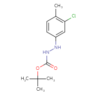 Chemical structure of N'-(3-chloro-4-methylphenyl)(tert-butoxy)carbohydrazide - CSSB21331811123