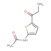 Chemical structure of N-(5-propanoylthiophen-2-yl)acetamide - CSSB00010273372