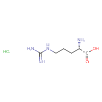 Chemical structure of (2S)-2-amino-5-carbamimidamido(1-¹³C)pentanoic acid hydrochloride - CSSB06454647071