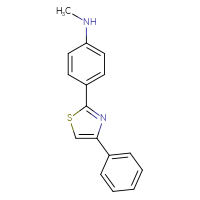 Chemical structure of N-methyl-4-(4-phenyl-1,3-thiazol-2-yl)aniline - CSSB00134455860