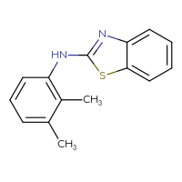 Chemical structure of N-(2,3-dimethylphenyl)-1,3-benzothiazol-2-amine - CSSB00015194748