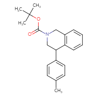 Chemical structure of tert-butyl 4-(4-methylphenyl)-1,2,3,4-tetrahydroisoquinoline-2-carboxylate - CSSB06641419935