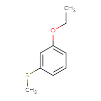 Chemical structure of 1-ethoxy-3-(methylsulfanyl)benzene - CSSB00000106579