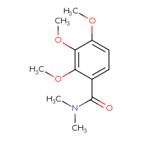 Chemical structure of 2,3,4-trimethoxy-N,N-dimethylbenzamide - CSSB00000584912
