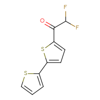 Chemical structure of 1-{[2,2'-bithiophen]-5-yl}-2,2-difluoroethan-1-one - CSSB02136442002