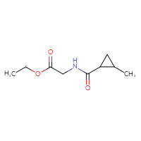 Chemical structure of ethyl 2-[(2-methylcyclopropyl)formamido]acetate - CSSB00011242889