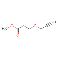 Chemical structure of methyl 3-(prop-2-yn-1-yloxy)propanoate - CSSB00103285786